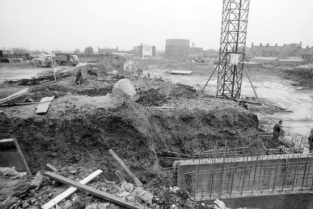 Work under way to build Idlewells back in 1970.