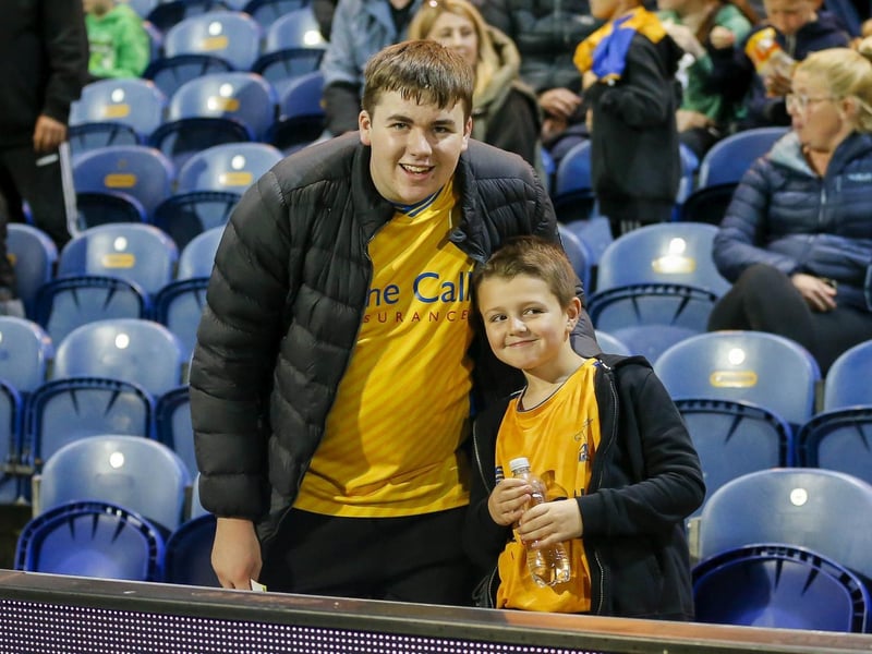 Mansfield Town fans enjoy the EFL Trophy win over Doncaster Rovers.