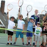Fun at an open day for youngsters at Mansfield Lawn Tennis Club, which has submitted a planning application to install floodlights on two more of its courts.