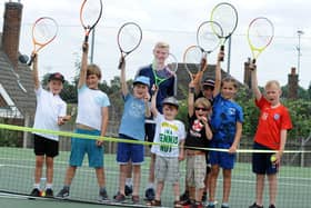 Fun at an open day for youngsters at Mansfield Lawn Tennis Club, which has submitted a planning application to install floodlights on two more of its courts.