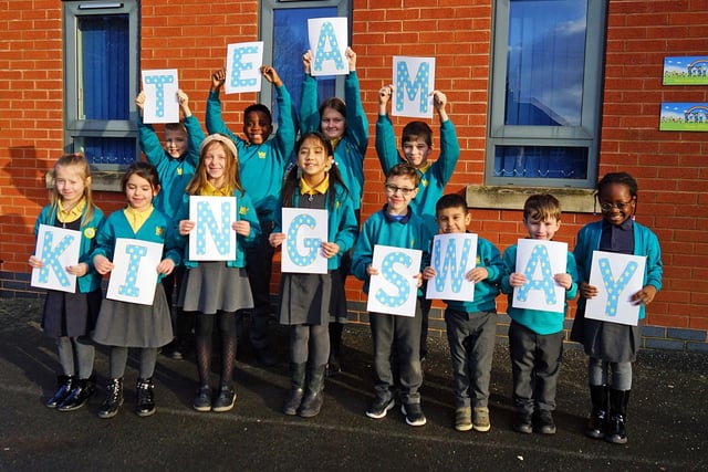 Kingsway Primary School celebrate a good Ofsted in 2023.