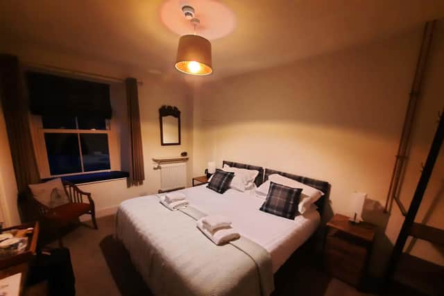 One of the spacious rooms at The New Inn.
