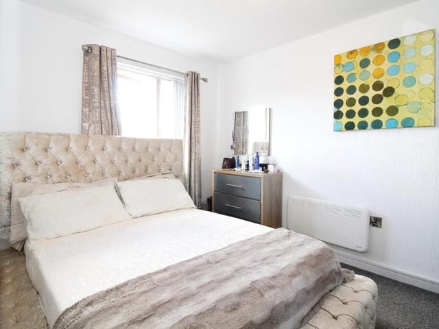 Here is the first of two double bedrooms at the apartment. Like all the rooms, it is very well presented.