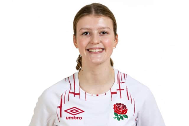 Evie Haskell - debut for England in Sunday's win.