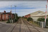 The Maid Marian Line from the Station Road level crossing in Pinxton towards Pye Bridge