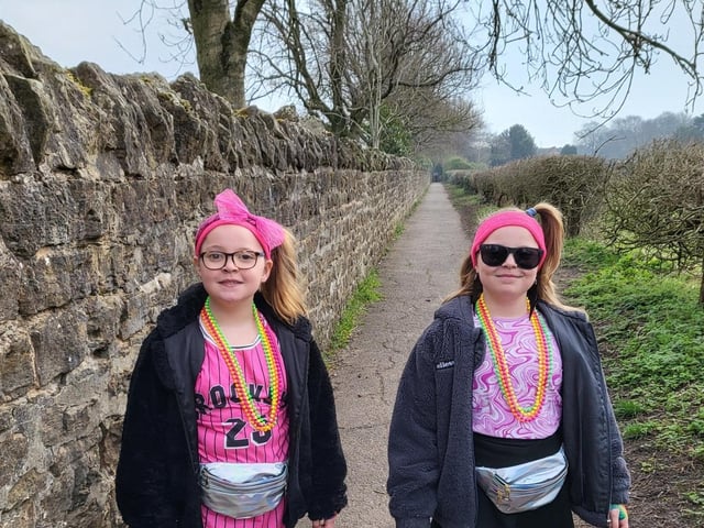 80s day for Sarah's twins.