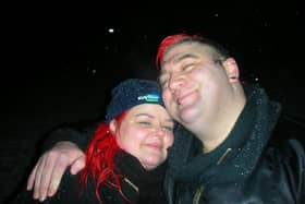 Claire Mercer with her husband Jason Mercer, who died in a smart motorway accident.