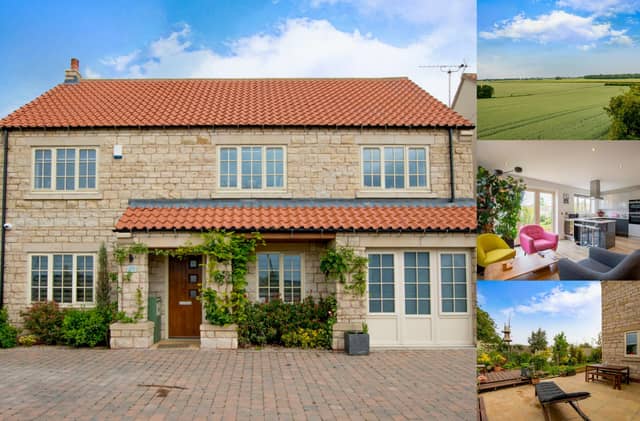 Tabor House in Marr, has five bedrooms, a modern open plan living area and a seperate lounge with a wood burning stove.