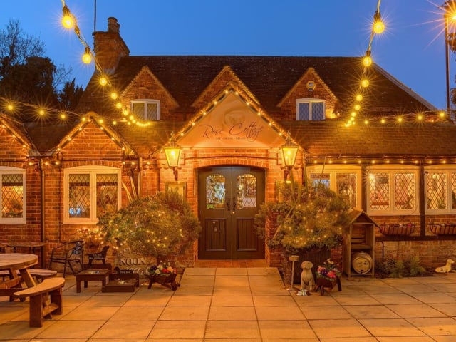 The Rose Cottage, on Old Rufford Road, welcomes dogs with water bowls and a dog-friendly seating area.