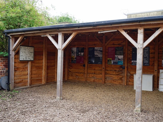 Adverse weather isn't a problem....customers can take cover in the heated shelter at the back of the yard.
