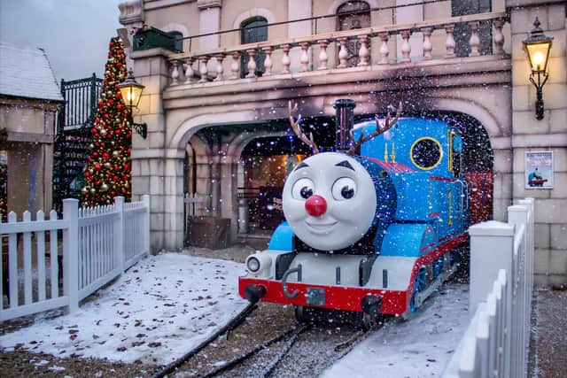 Thomas Land is open for the Christmas Wonderland with Thomas looking suitable festive.