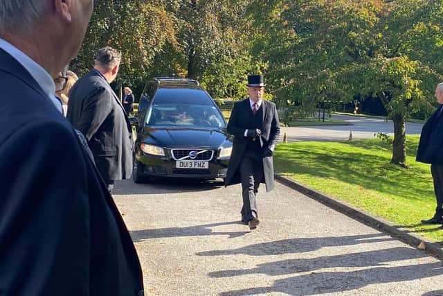 The funeral for Ken Walker was held in Mansfield Crematorium’s Thoresby Chapel