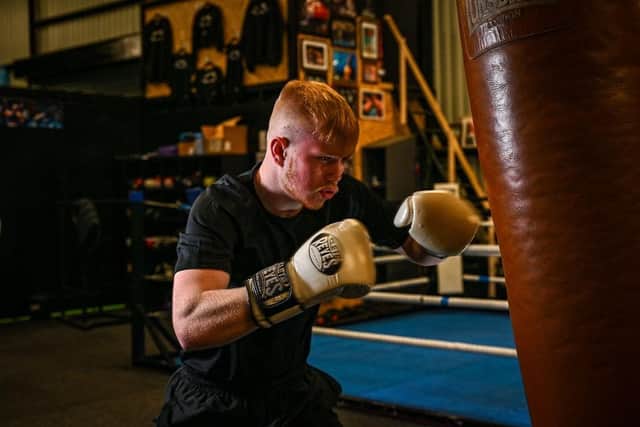 Kirkby fighter Alfie Bradshaw is being backed by QTS Group's Youth Athlete Programme