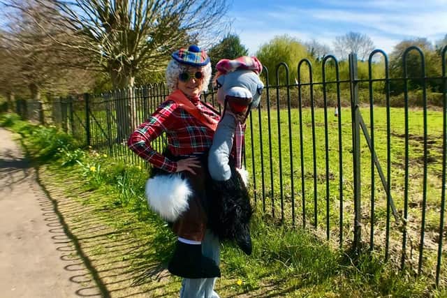 Georgina Smith, 75, with her mate Gertie.