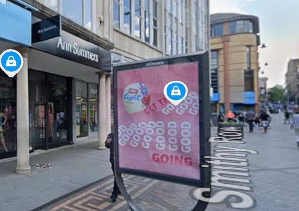 Ann Summers, Nottingham. (Picture: Google Earth.)