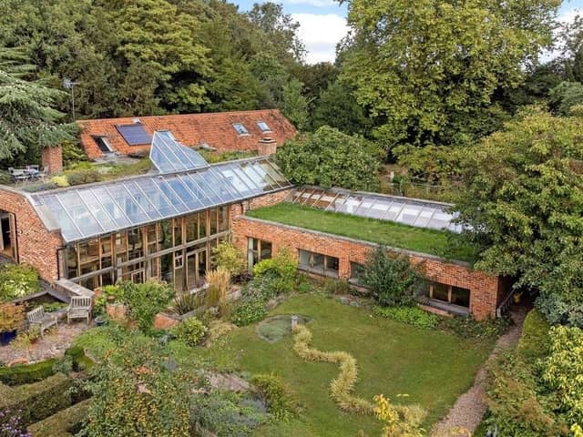 What a spectacular sight The Garden House is, with its energy-efficient conservatory. Built within the grounds of Westhorpe Hall near Southwell, it is on the market for a guide price of £1,650,000 with Nottingham estate agents Savills.