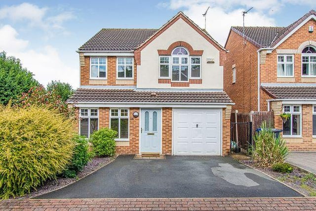 This four bedroom house has an enclosed rear garden, a large sleek kitchen and garage. Marketed by Your Move, 01302 457670.