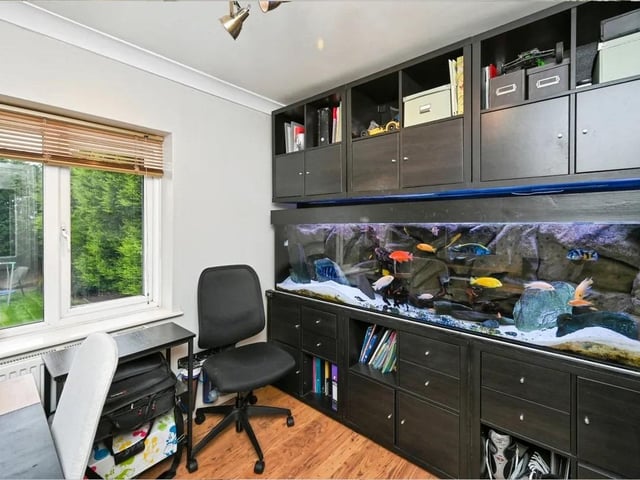The fourth bedroom is currently used as an office.