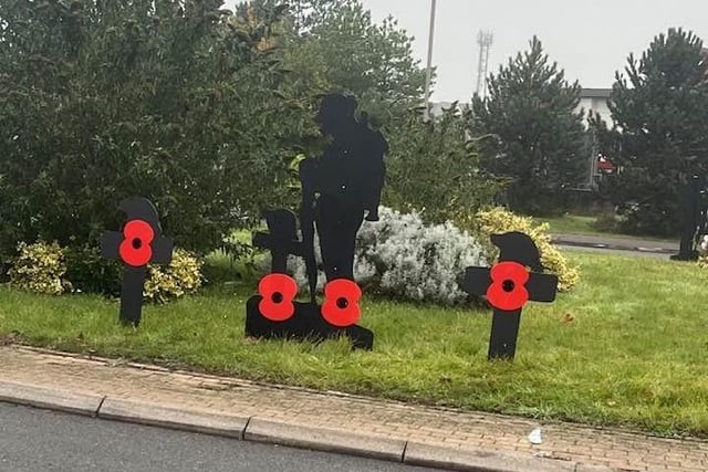 Coun Mick Barton said: "A Massive Thankyou to Andy Clifford, Glen Talbot, and Martin Hanstock for helping me get the silhouettes up in Forest Town , Asda roundabout, Clipstone roundabout and the green across from St Albans church."