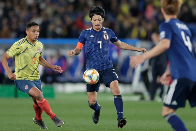 In real life, he's just joined Levante. On FM, Leeds won the race for the seasoned Japan international. He's another central midfielder with plenty of composure on the ball.
