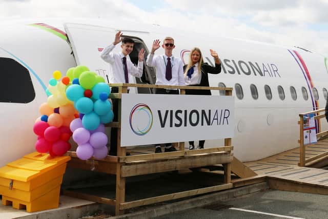 Tom Bird, James Ellis and Leyla Cross welcomed guests on board.
