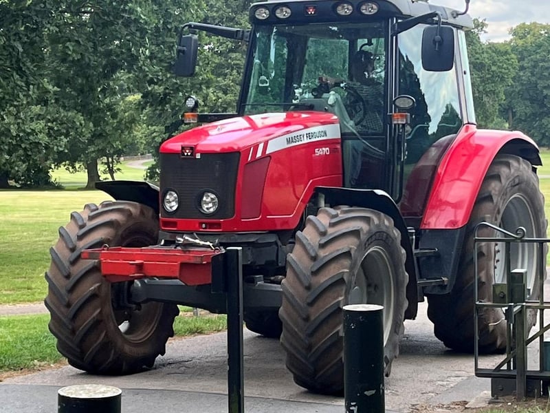 One student even arrived in a tractor.