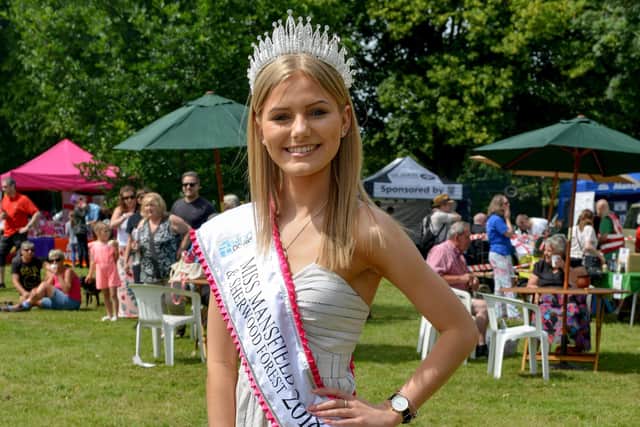 Former The Samworth Academy pupil Bethany Wigley  was crowned Miss Mansfield and Sherwood Forest in March 2018, for 2018-19. Picture: Rachel Atkins/nationalworld.com