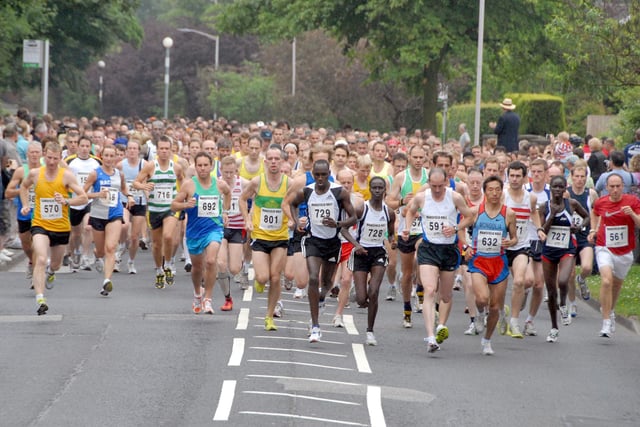 The Mansfield Half Marathon has always attracted thousands of runners, with many coming into town from far and wide. Here the runners set off at the start of the 2014 event.