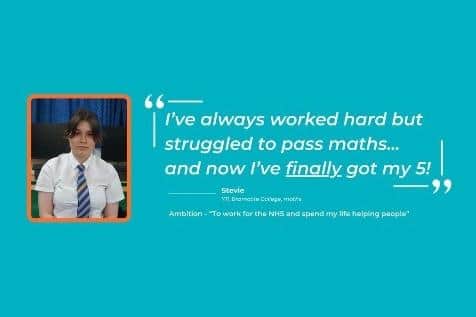 Stevie passed Maths GCSE and can now achieve her dream of working in the NHS after Tutoring