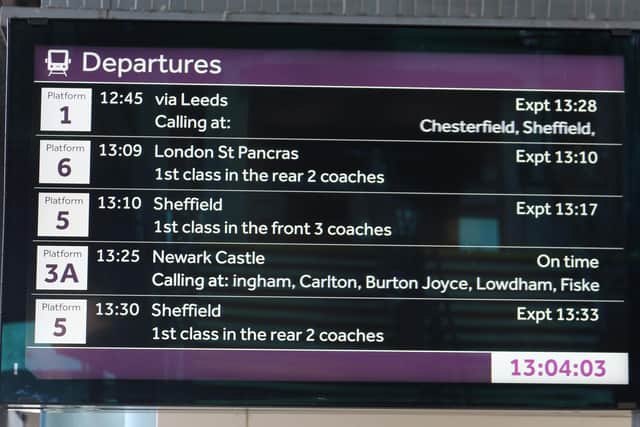East Midlands Railway is to invest £1 million on new customer information screens. (Photo by: East Midlands Railway)