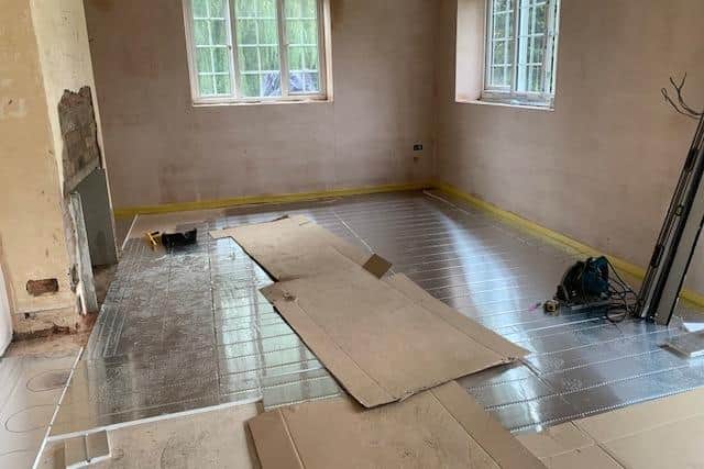 The joy of installing underfloor heating