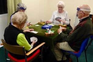 Concentration is key when playing bridge, as these members of the South Mansfield and Blidworth club show.