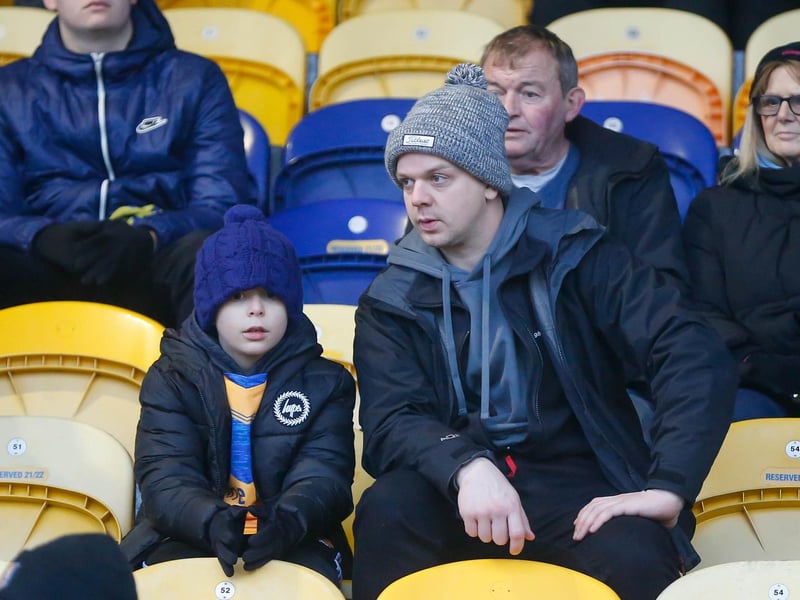 Mansfield Town fans ahead of the 3-2 win over Hartlepool United. Can you spot someone you know?