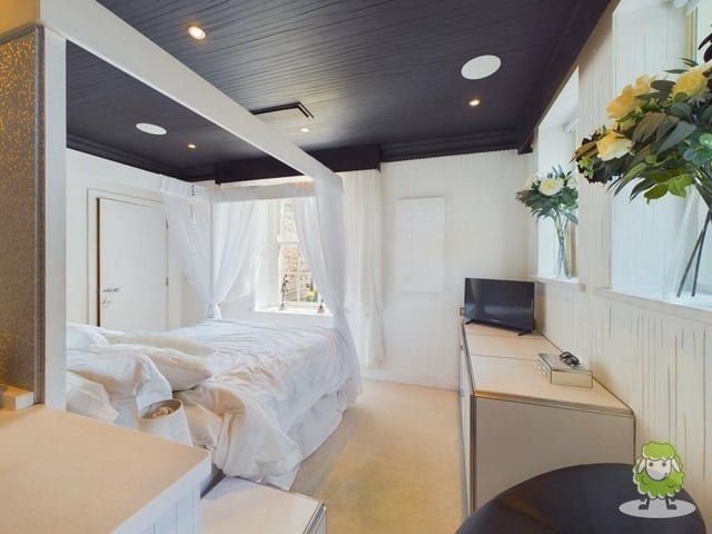 The private bedrooms are serene retreats from the outside world.