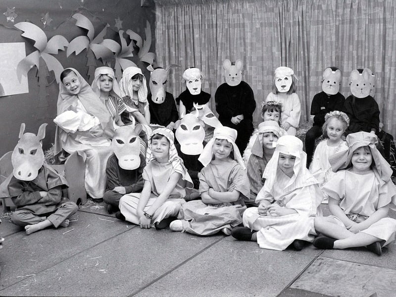 Peafield Lane School nativity in 1976.