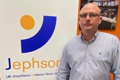 Paul Henderson, new contracts manager for Jephsons Shopfitters