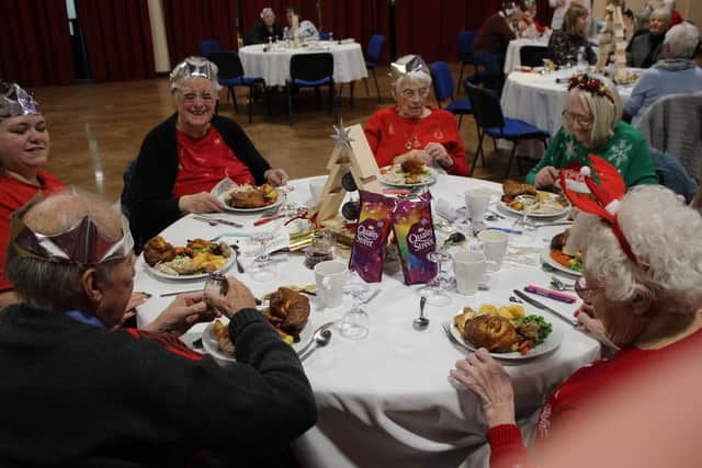 Residents from Ashmere and Stoneyford Care Homes along with their carers were invited to Quarrydale Academy for a special Christmas party.