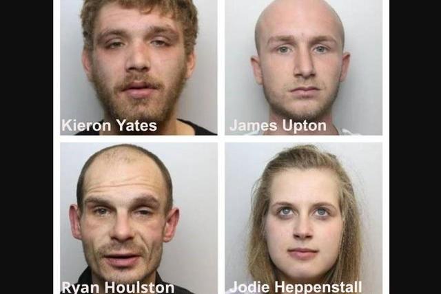 These four were given 14 years in prison between then for a vicious VE Day mugging in Barnsley town centre