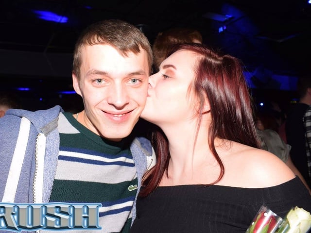 A peck on the cheek