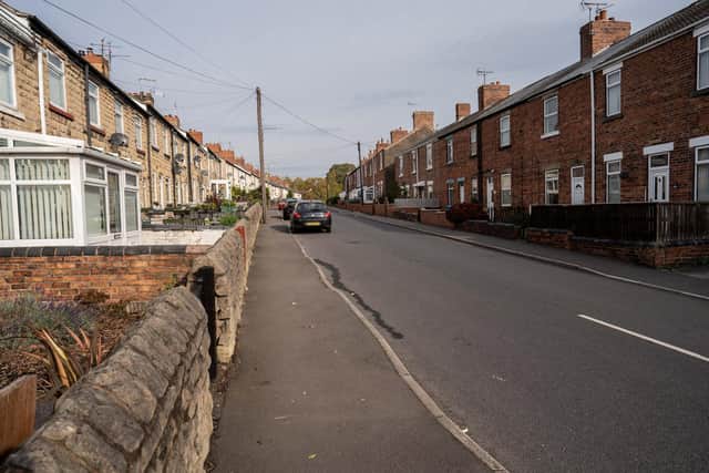 Portland Road, left is the Derbyshire side which is in tier 1, (garden wall is the border) to the right is Nottinghamshire which is in tier 2.