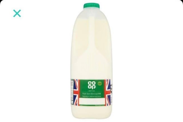 British Fresh Semi-Skimmed Milk from Co-op came in fifth