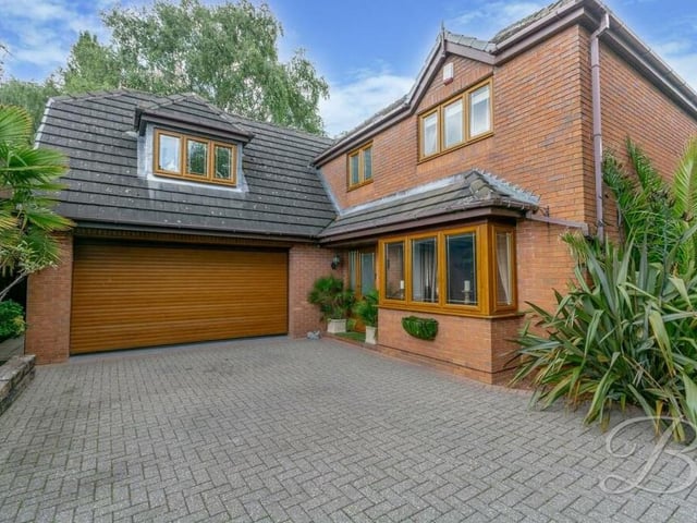 Back to the front of the £725,000 house and a look at the sizeable, attached and secure garage.