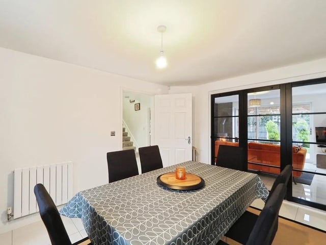 A large family/dining Room is an excellent entertaining space or games room.