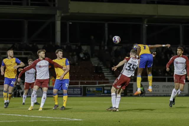 Action from Stags' game against Northampton Town at Sixfields. Photo by Chris & Jeanette Holloway/The Bigger Picture.media