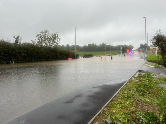 These photos of the A617 Beck Lane were sent to us by Dylan James