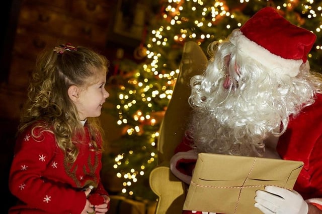 The joy on this little girl's face will be replicated several times over as the historic Parsonage at Clumber Park hosts 'Meet Father Christmas' sessions in Santa's cosy grotto every day until Christmas Eve. Take a family selfie with Santa, who will present every child with a special gift after checking his list of names. You are advised to book a time slot beforehand.