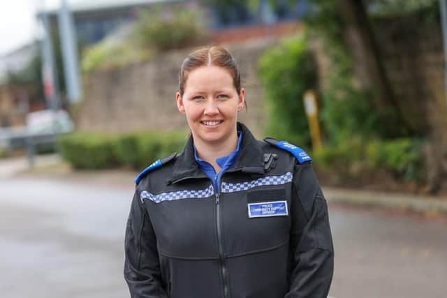 Mansfield PCSO Megan Tuffley marked a major milestone on Wednesday when she carried out her one-hundredth home burglary assessment.