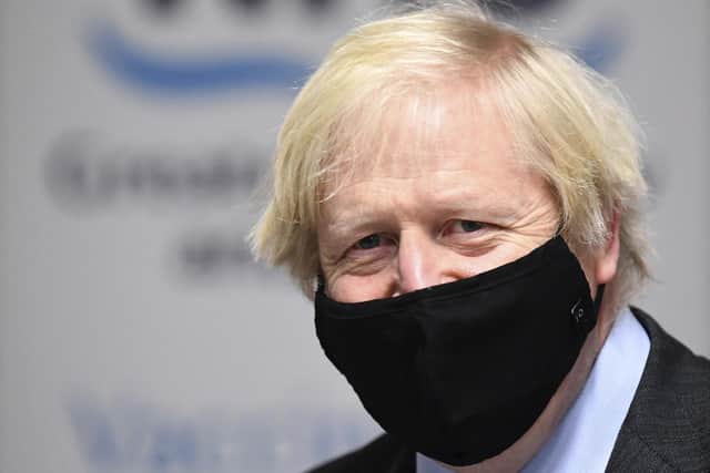 Britain's Prime Minister Boris Johnson . (Jeff Mitchell/Pool Photo via AP)