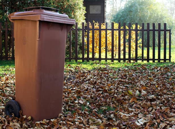 Garden waste is collected in brown bins in Mansfield.