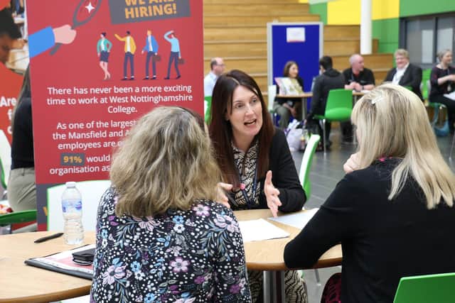 Flashback to a previous staff recruitment event at the college.
